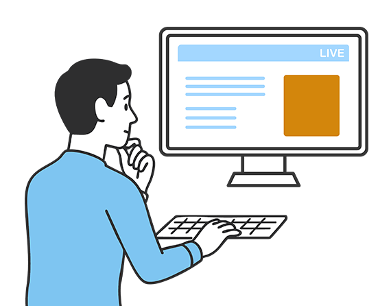 公開後のサポートの様子